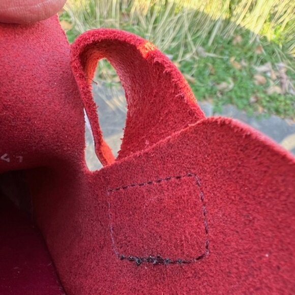 Fly London Boll Red Leather Clog Euro Size 41 - Picture 3 of 6